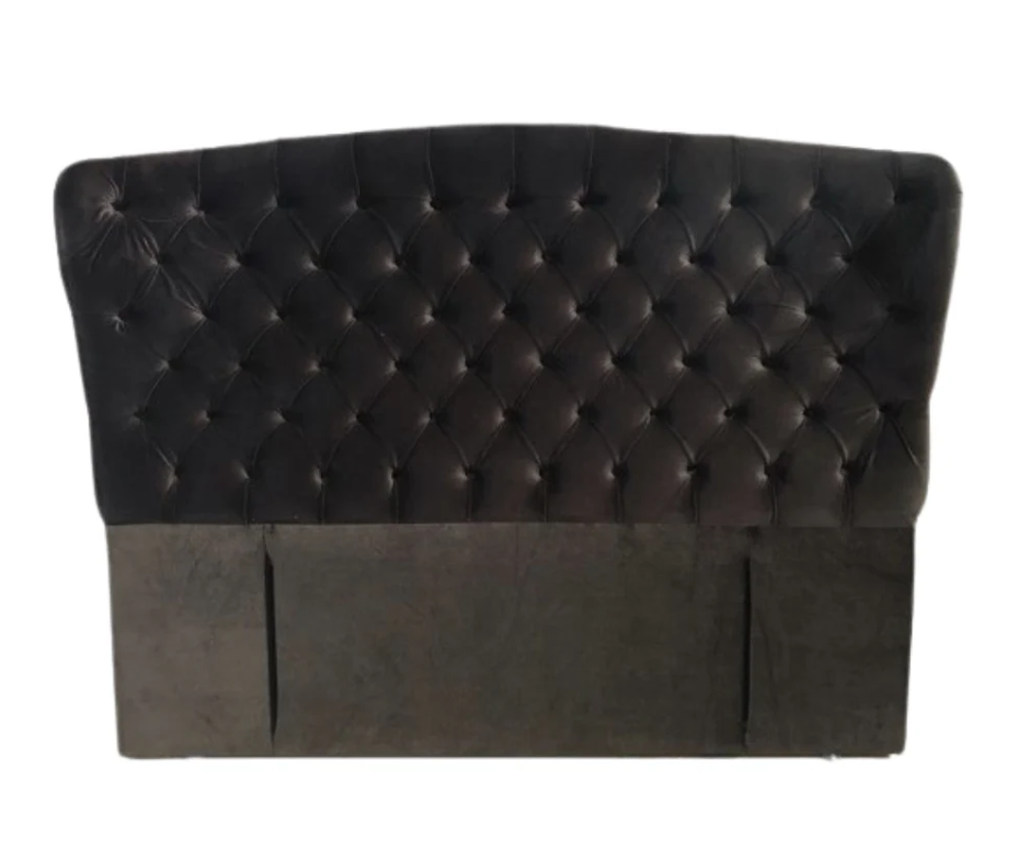 Venise Headboard in Black Velvet Color