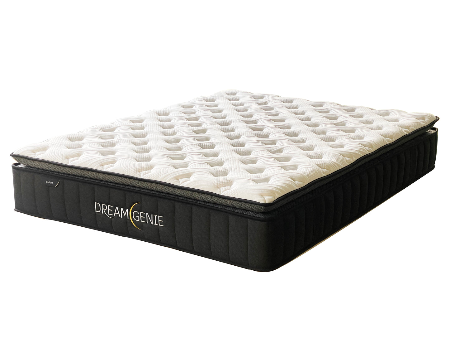 Base With Dream Genie Luxury Pocket Pillow Top Medium Mattress