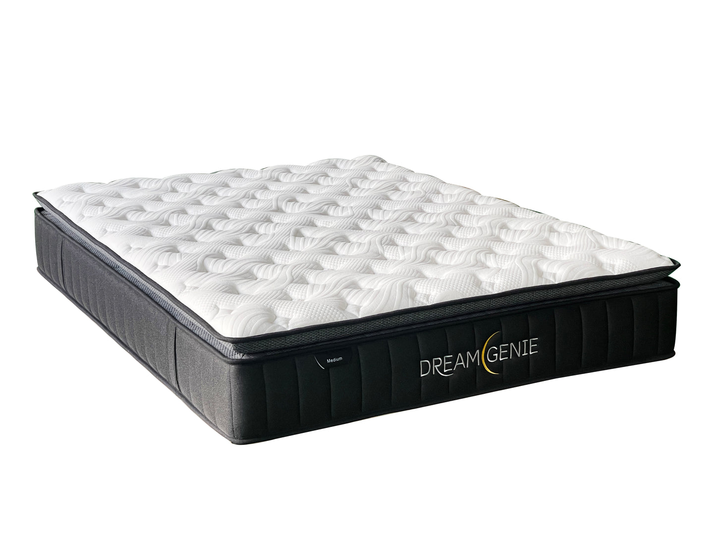 Base With Dream Genie Luxury Pocket Pillow Top Medium Mattress