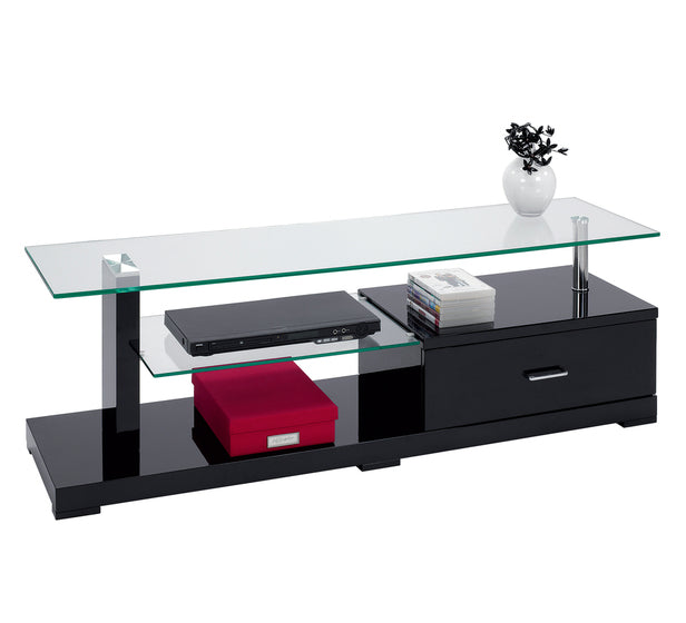 Clare Black Glossy TV Unit