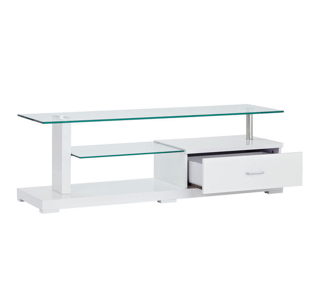 Clare Glossy White TV Unit