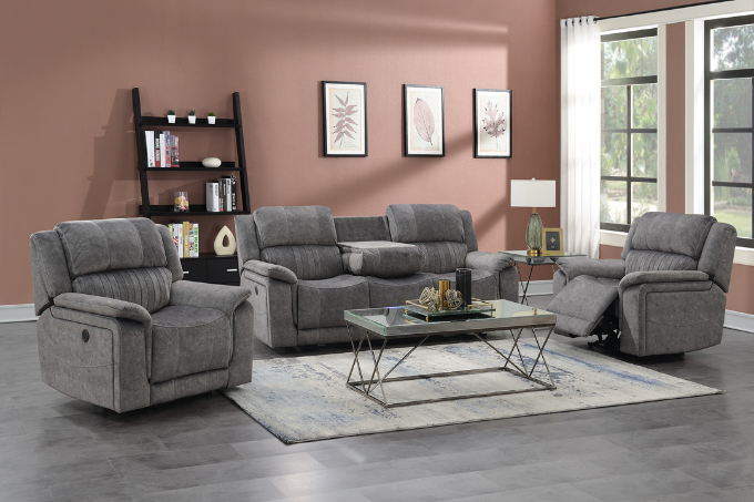 Washington Recliner Suite In Grey