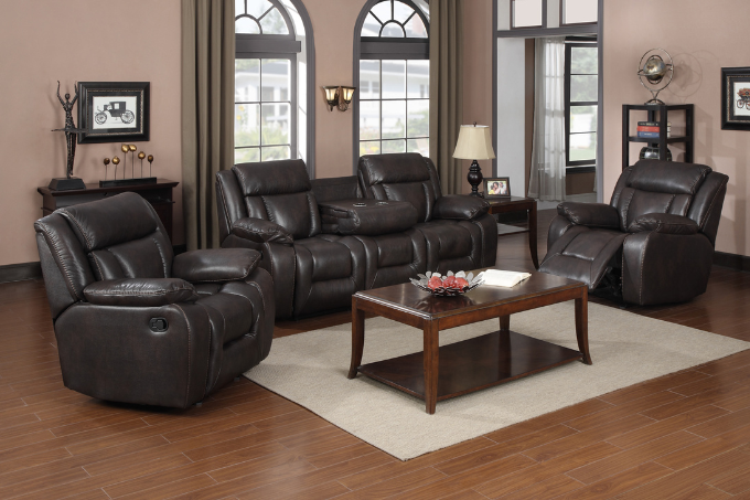 Hudson Recliner Suite In Black