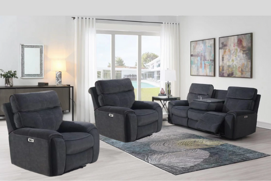Aaron Electric Recliner Lounge Suite