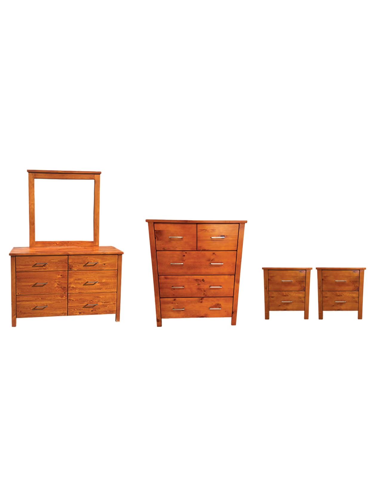 Tina Honey Drawers Set in Solidwood
