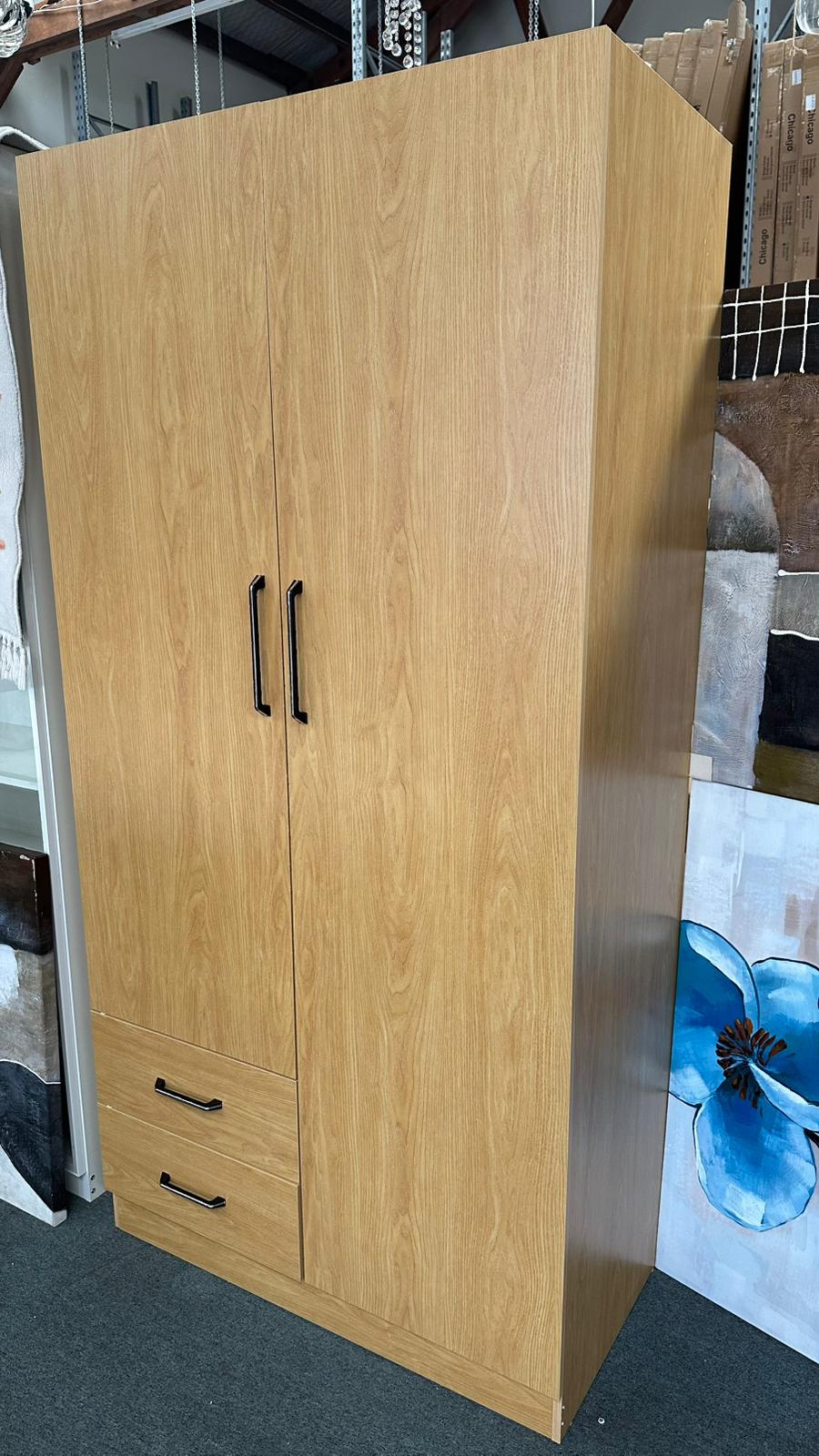 Tyler 2 Door Wardrobe With 2 Drawers