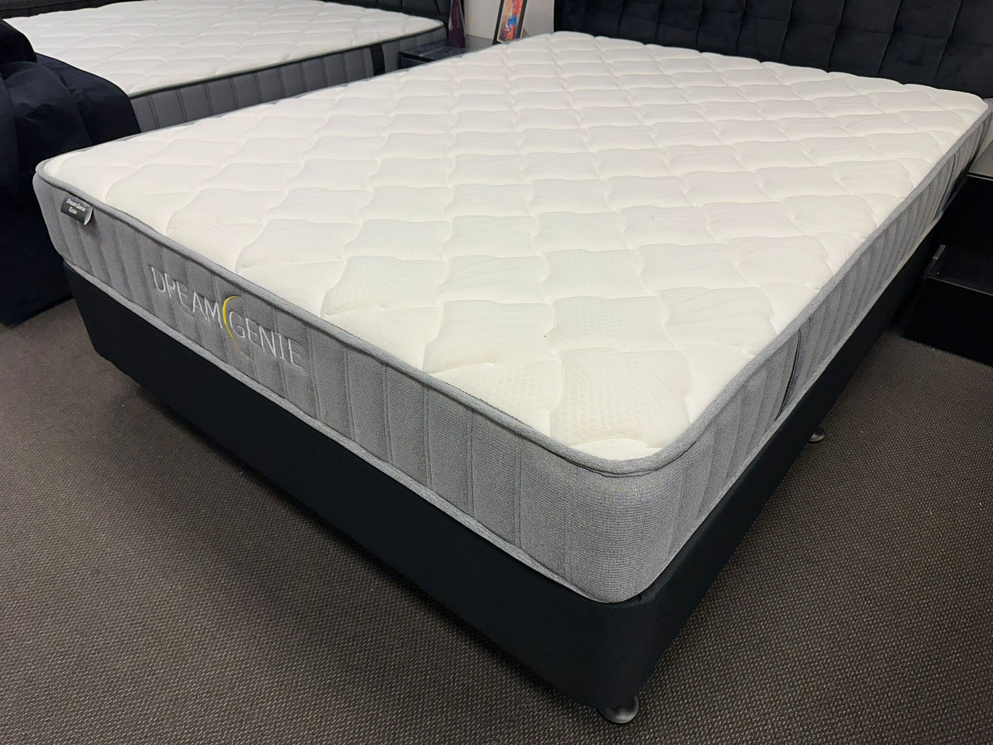 Olive Double Bed With Pocket Spring Mattress & Headboard