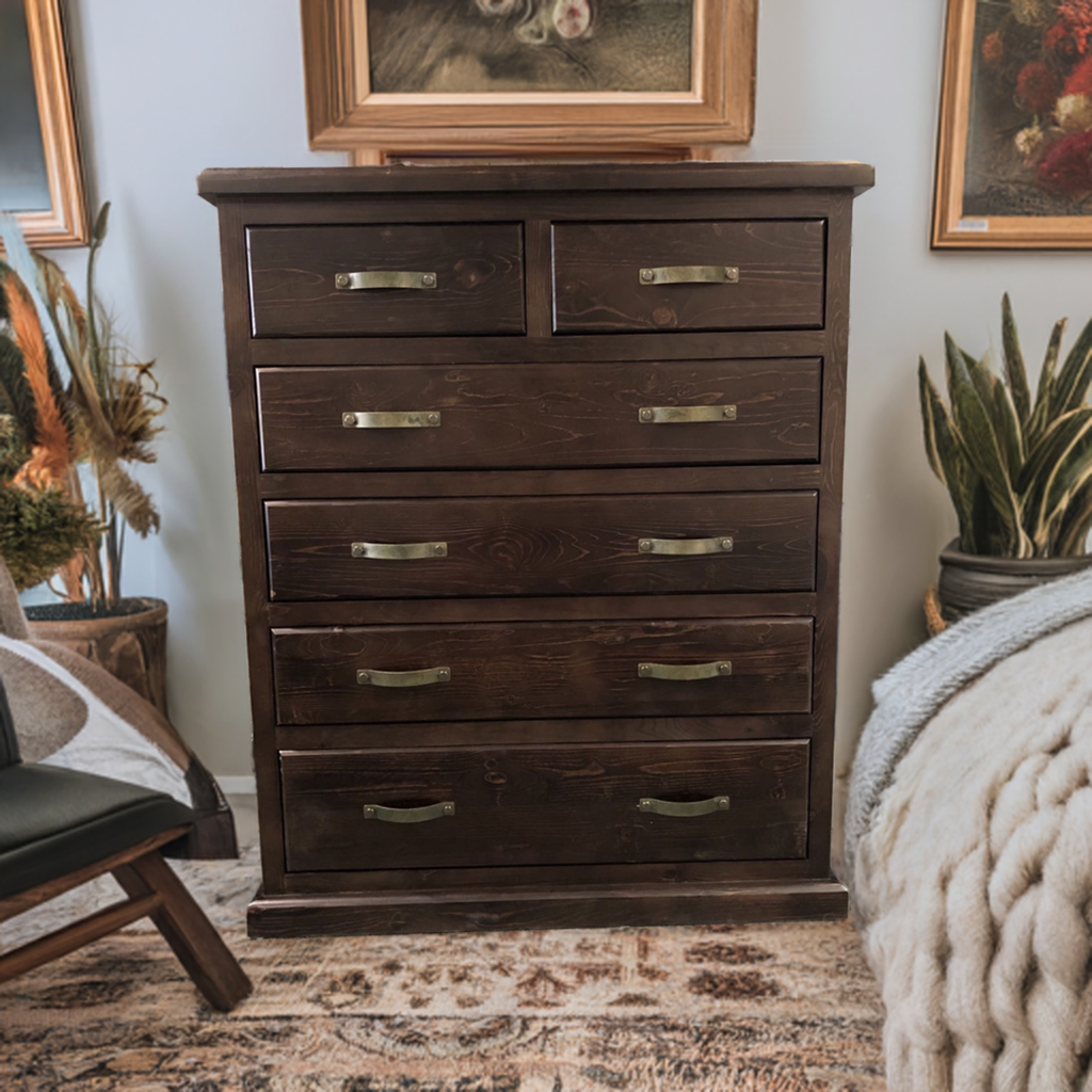 Felton Dark Wooden TallBoy