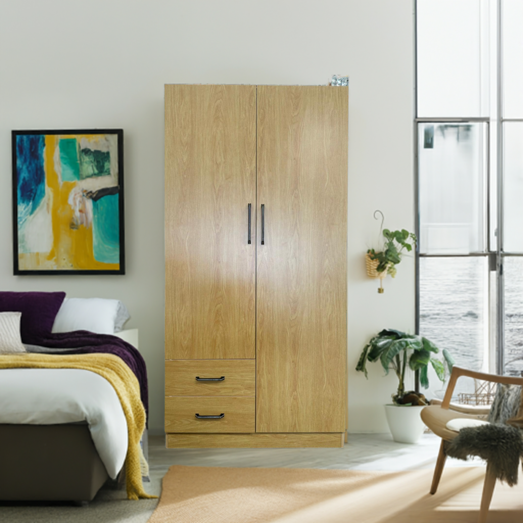Tyler 2 Door Wardrobe With 2 Drawers