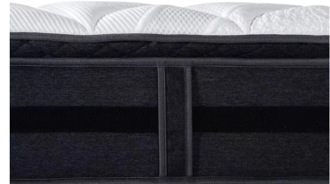 QUEEN BED WITH POSTURE ELITE MEDIUM MATTRESS