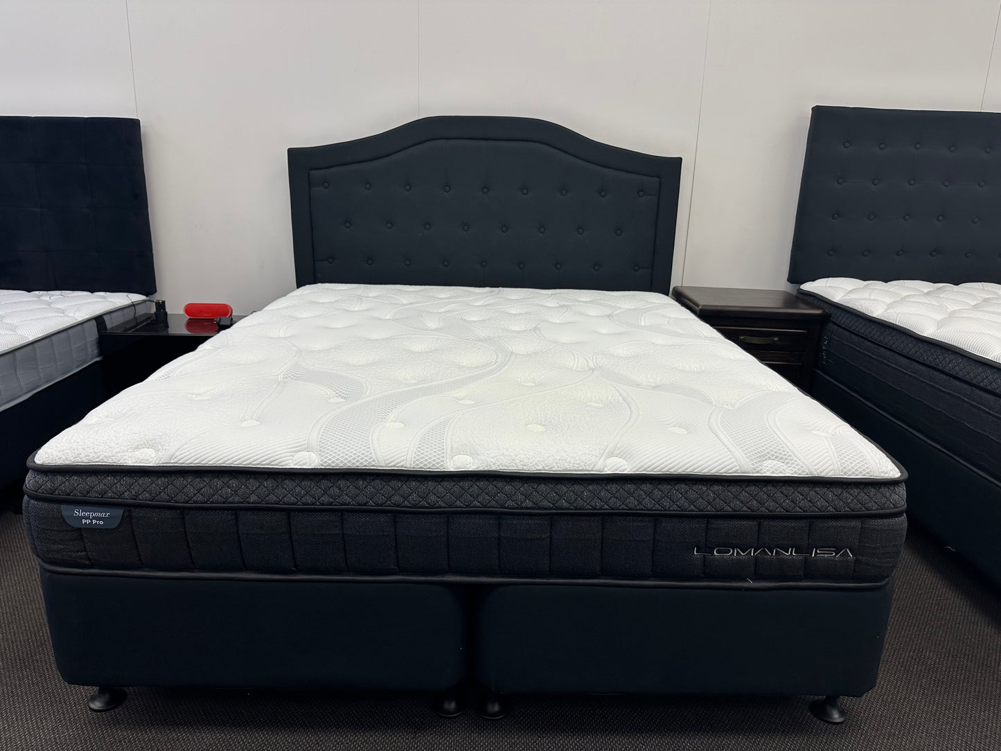 KING BED WITH POCKET PILLOW TOP PRO MATTRESS