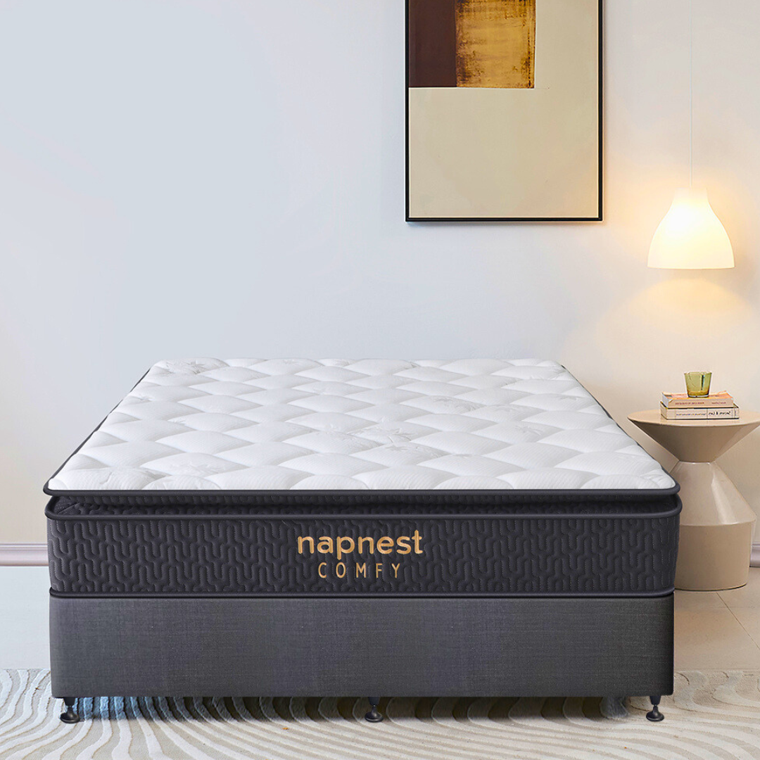 Base With NapNest Comfy Pocket Spring Pillow Top Mattress