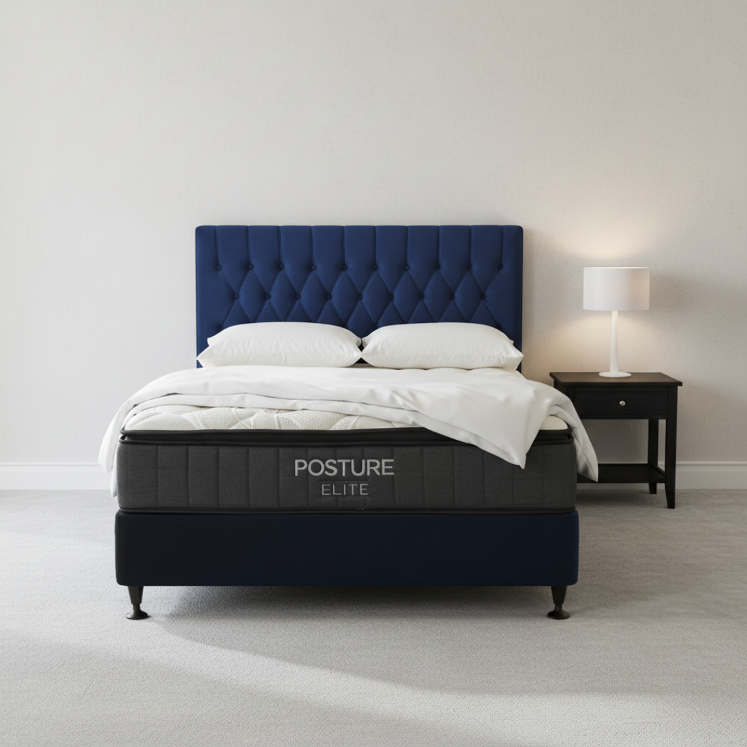 Queen Bed With Posture Elite Medium Firm Mattress