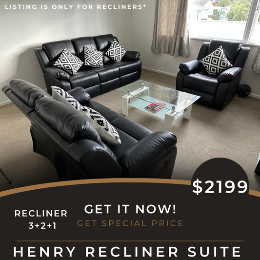 Henry Recliner Lounge Suite 3+2+1