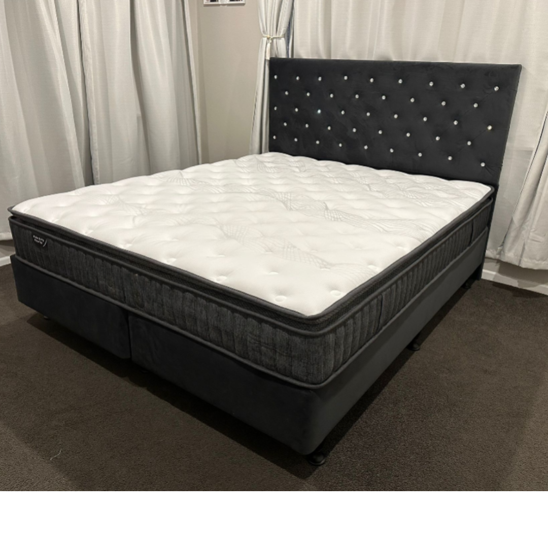 Portland NZ Made Bed With Pocket Spring Pillow Top Mattress