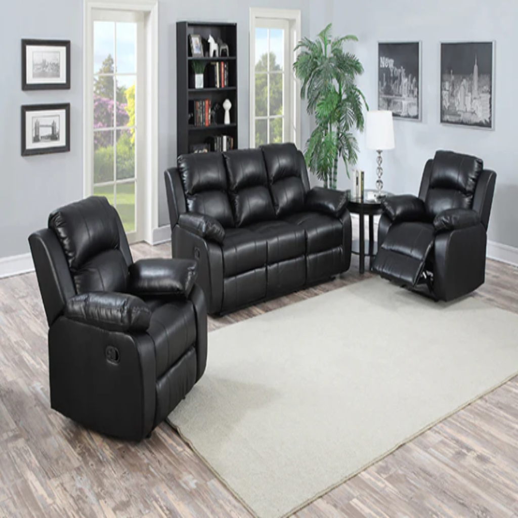 HENRY RECLINER SUITE IN BLACK