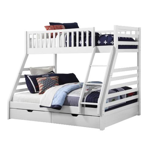 BUNK BED WHITE (SINGLE +DOUBLE)