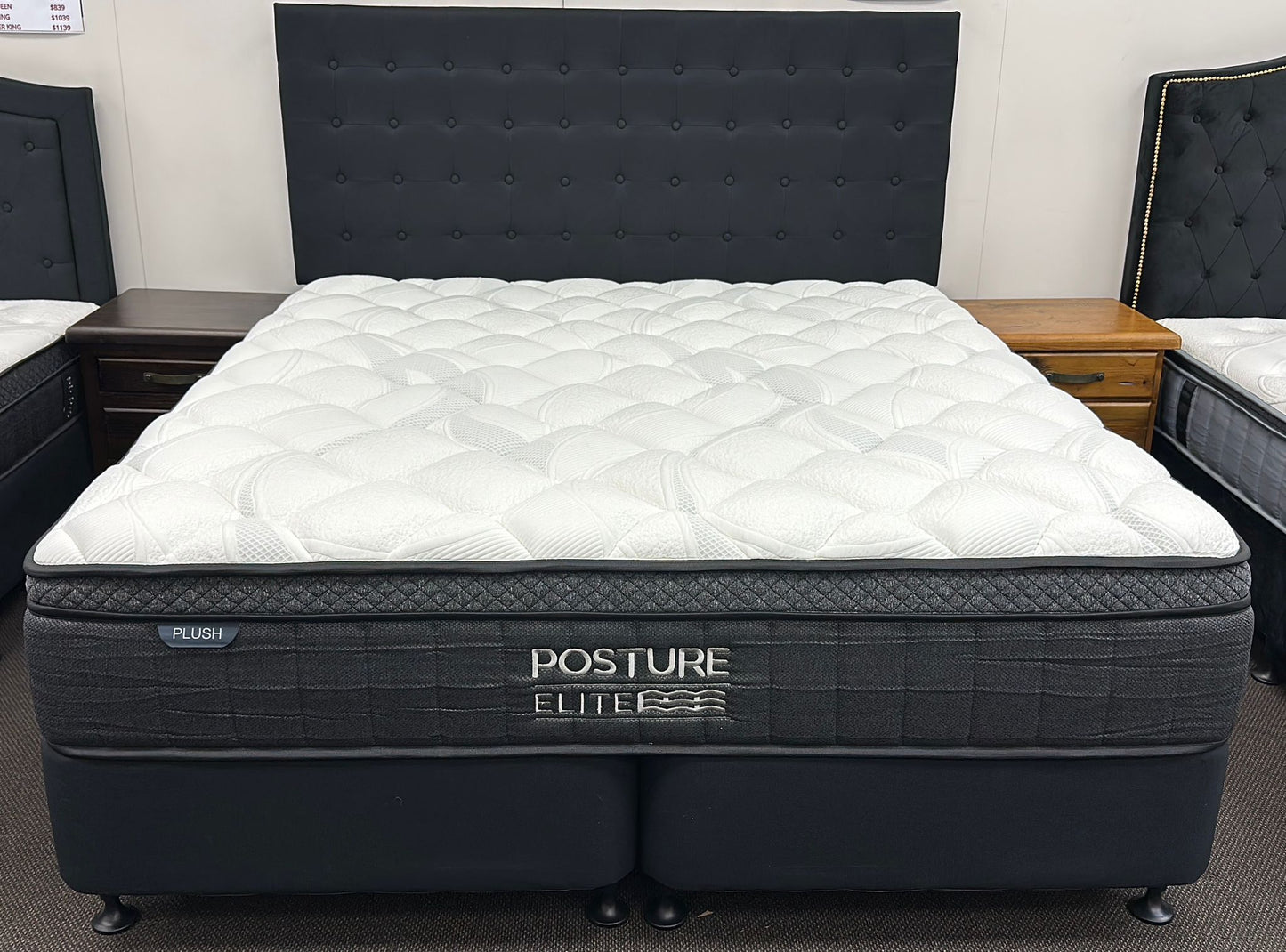 SUPER KING BED WITH POSTURE ELITE PLUSH MATTRESS