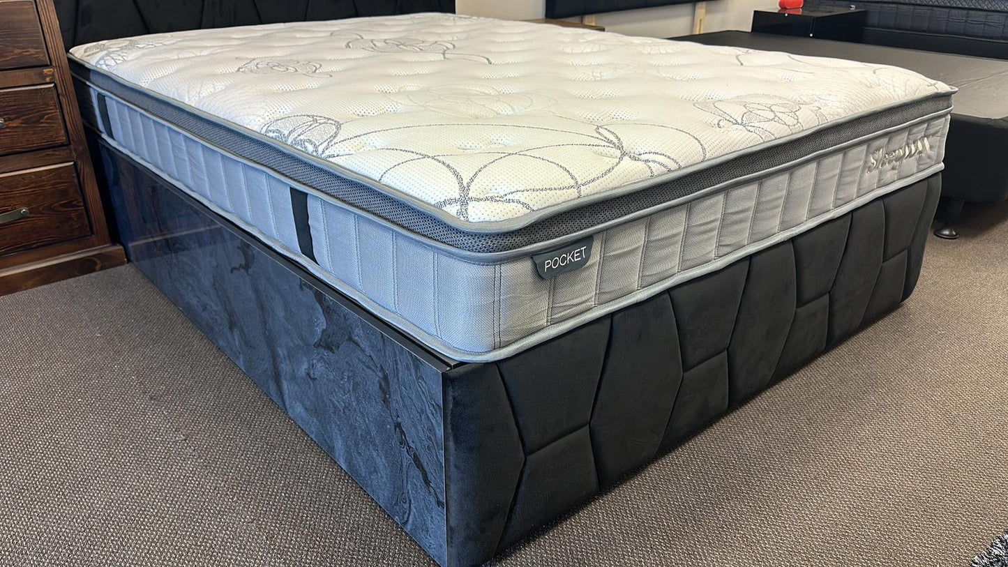 DIANA QUEEN STORAGE BED WITH POCKET SPRING MATTRESS