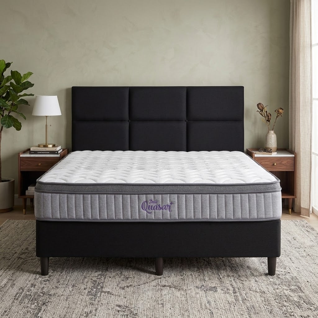 NZ Made Base with Quasar Pocket Spring Euro Top Mattress