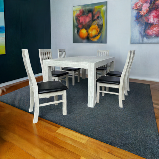 AMANDA SOLIDWOOD DINING SET