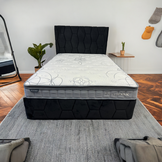 DIANA QUEEN STORAGE BED WITH POCKET SPRING MATTRESS