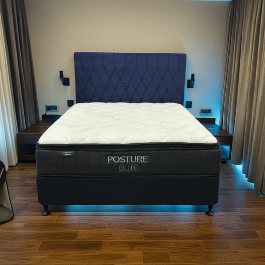 Queen Bed With Posture Elite Medium Firm Mattress