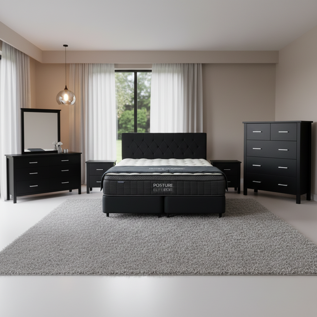 Elite Bedroom Suite In Black