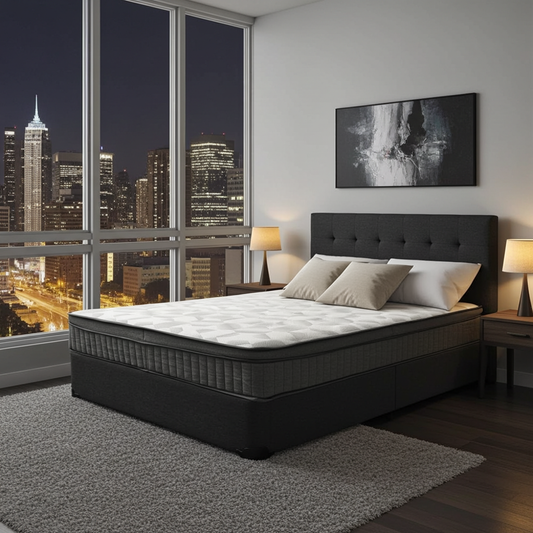 King Bed With Pocket Spring Euro Top Mattress