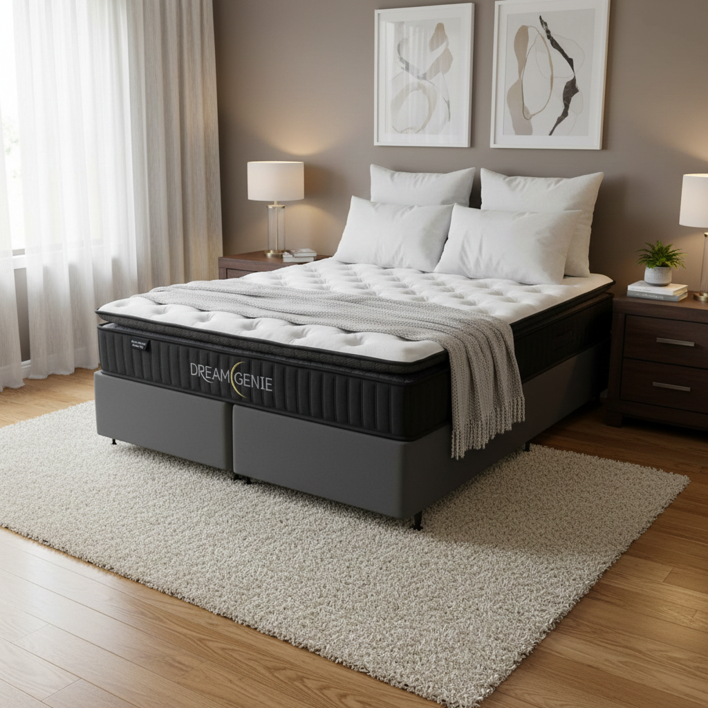 Super King NZ Made Base With Pocket Spring Pillow Top Mattress