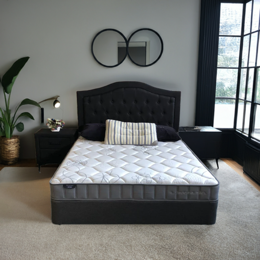 Monako Black Fabric Headboard