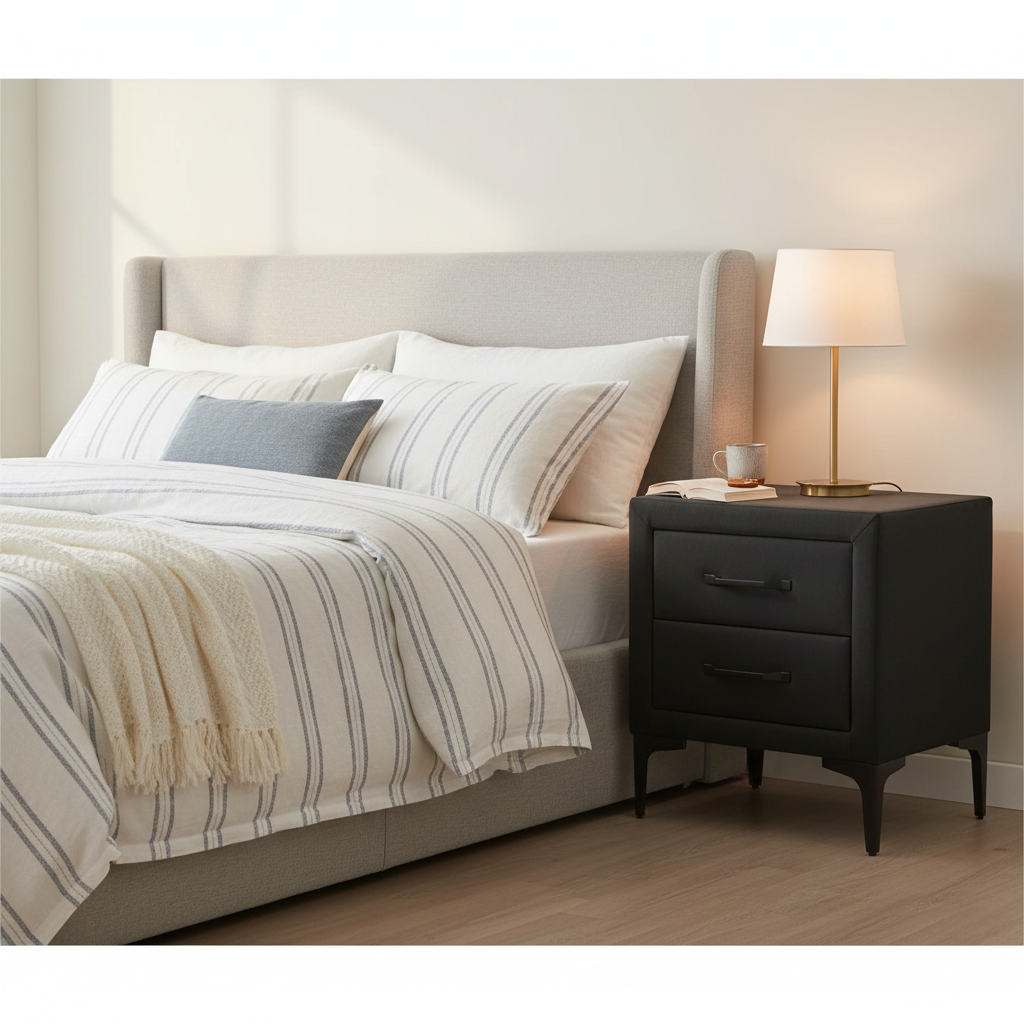 Chicago Bedside In Fabric On Clearance